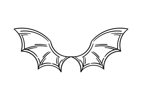 bat wings outline